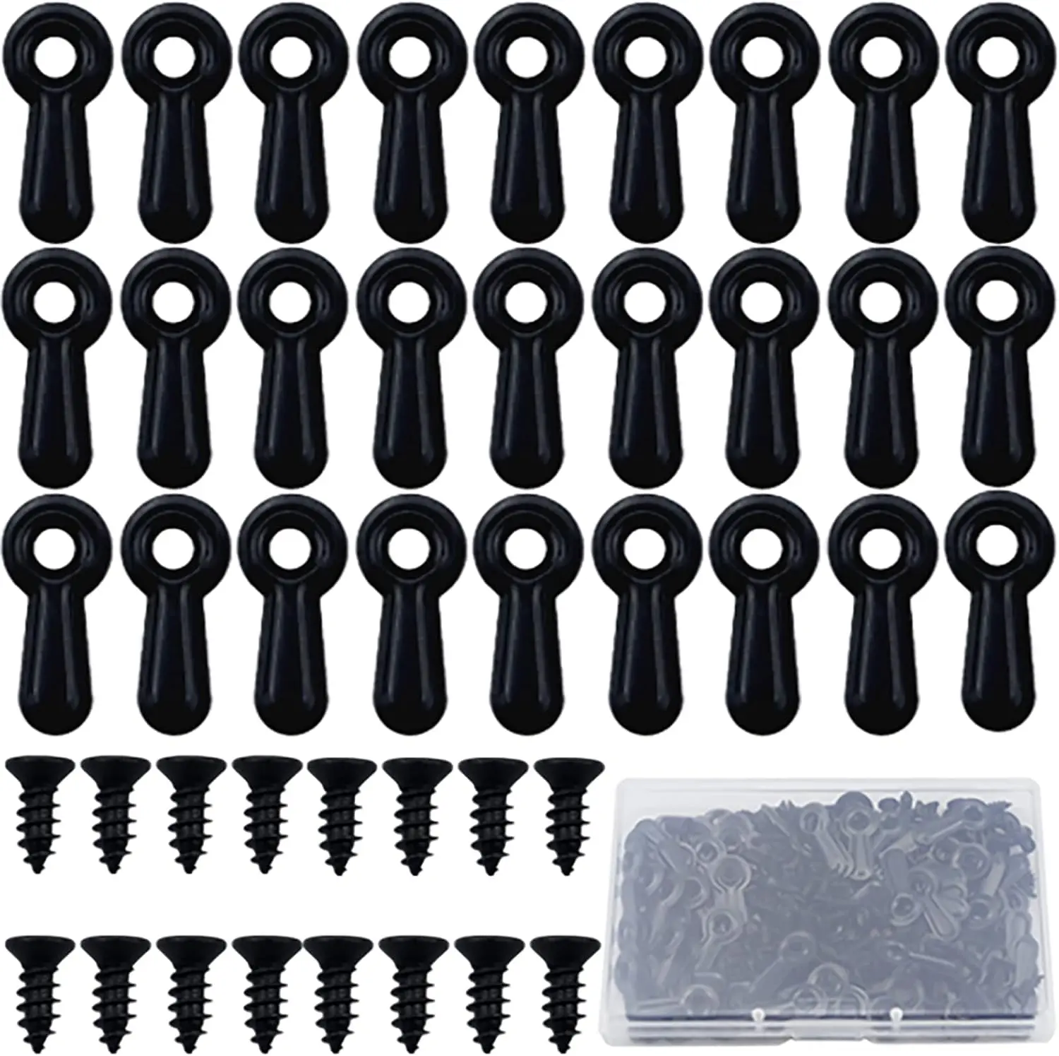 Picture Frame Turn Button Fasteners t - 100 Pieces Picture Frame Hardware Backing Clips Photo Frame Hardware Clips with 100 Pieces Screws for Craft, Hanging Pictures, Photos