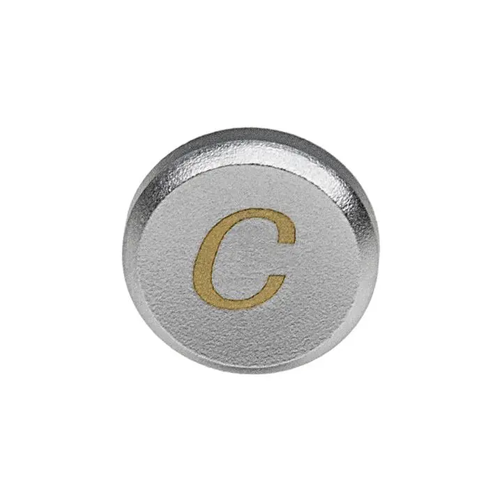 Fotodiox SB-CC-Slv2 12mm Soft Shutter Release Button, Aluminum Camera Accessory for Contax & Canon Cameras, Silver & Yellow