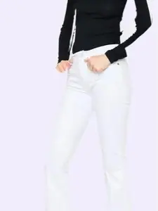 KanCan Mid Mise White Flare jeans