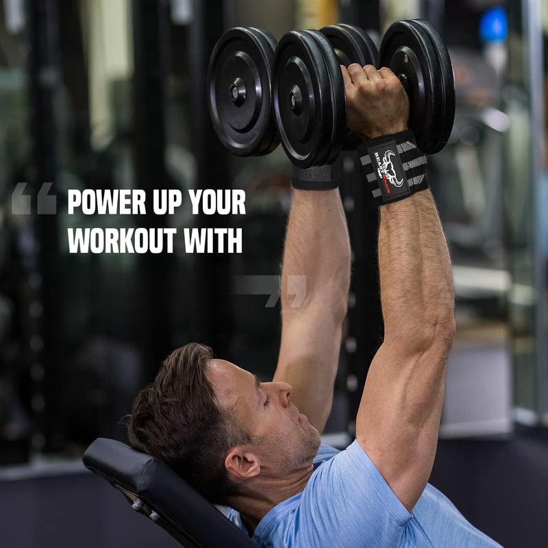 Wrist Wraps for Weightlifting - Adjustable Lifting Straps With Thumb Loop for Enhanced Gym Support, Powerlifting, Bodybuilding and Workout Wrist Wraps for Weightlifting - Adjustable Lifting Straps With Thumb Loop for Enhanced Gym Support, Powerlifting, Bodybuilding and Workout