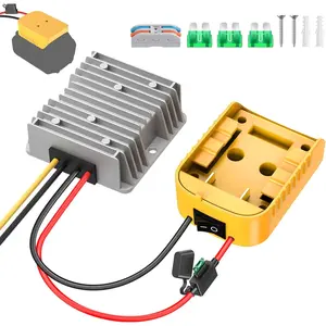 20V to 12V Step Down Converter for 20V Battery, 240W DC Voltage Regulator with Over-Discharge Protection, Power Converter Adapter with Switch for Power Wheel Battery Adapter, DIY RC Toy Cars