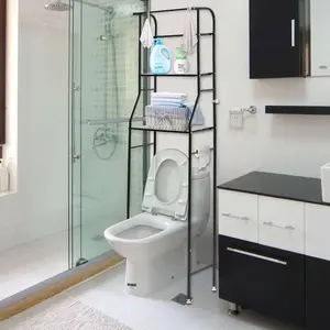 Multifunctional Bathroom Storage - Toilet Rack, Corner Stand & Cabinet Tower Shelf Organiser