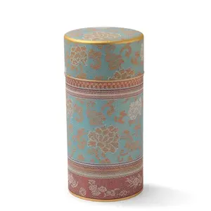 Brocade Peony Tea Canister