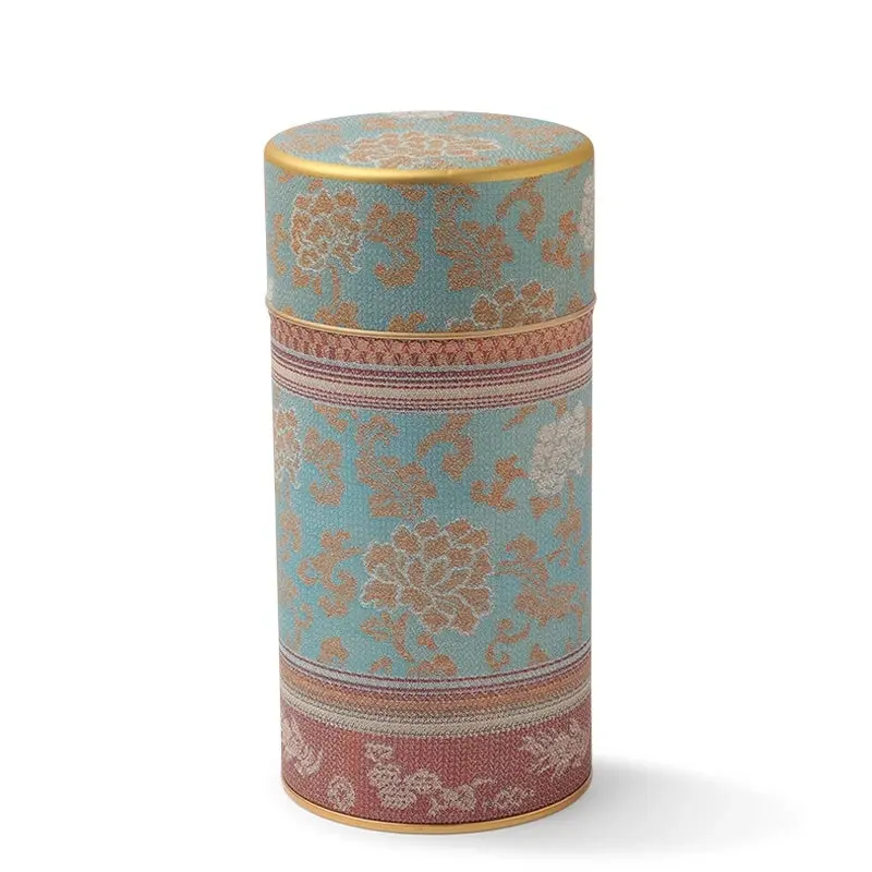Brocade Peony Tea Canister