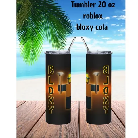 Roblox Bloxy Cola 20oz Tumbler Water Bottle - Reusable, Washable Drinkware with Lid