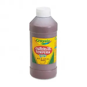 Crayola.  Artista II Washable Tempera Paint Brown 16 oz