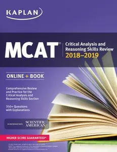USED-MCAT Critical Analysis and Reasoning Skills Review 2018-2019: Online + Book (Kaplan Test Prep) by Kaplan Test Prep (Paperback)