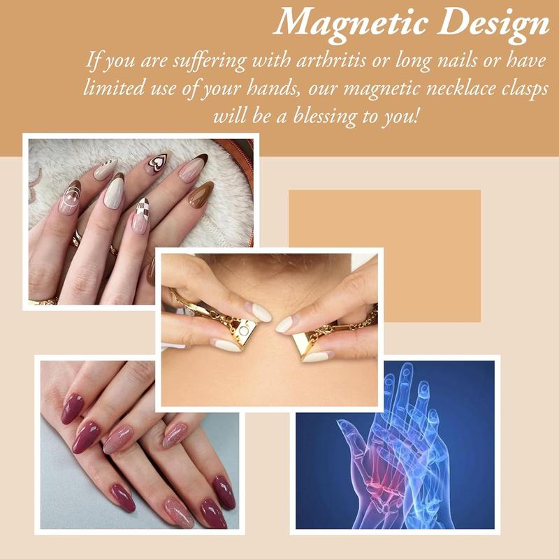 Necklace Layering Clasp 18K Gold Necklace Separator for Layering Magnetic Multiple Necklace Clasps and Closures for Women Necklace