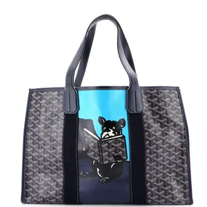 Pre-owned Goyard Canvas Coated Tote Bags REBAG Villette Tote Printed Coated Canvas MM by Rebag
