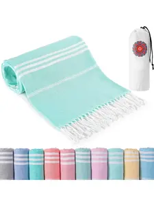 Turkish Beach Towels Vacation Essentials Quick Dry Sand Free Oversized Bath Pool Swim Towel Extra Large XL Blanket Adult Travel Cruise Accessories Must Haves Clearance Stuff Necessities