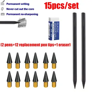 High-End Metal Pencil New Technology Infinite Writing Eternal Inkless Pen Magic Pencil Drawing Supplies School Office Stationery