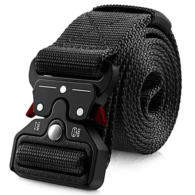 Men Belt Army Outdoor Hunting Tactical Multi Function Combat Survival High Quality Marine Corps Canvas For Nylon Male Luxury Tactical Accessories Trendy Belt Web Belt