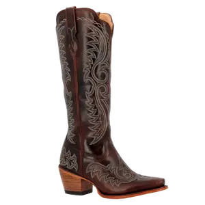 Durango Ladies Women's Crush Embroidered Tall Brown Western Boot DRD0470