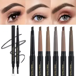 1PC Double-headed Eyebrow Pencil - Multiple Colors Available, Smudge-proof, Durable and Convenient, Quick Makeup, Cosmetic