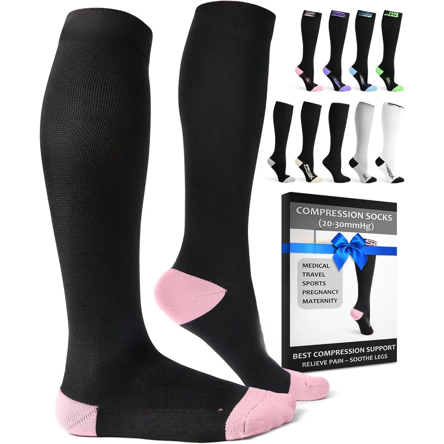 Baby & Maternity Compression Socks (20-30mmHg) - for Men & Women, Travel & Sports - XXL Sizes Available, No, Best Compression Socks