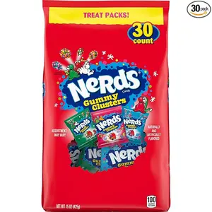 Nerds Gummy Clusters Holiday Assorted Treat Pack, 15 oz, 30 Count