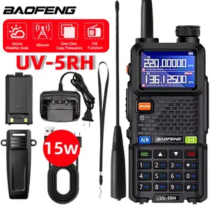 UV-5rh Walkie Talkie, 15w High Power, Six Bands, 999ch Upgrade UV-5r5rm, Long Range, Hotel Security, Outdoor Travel Essential