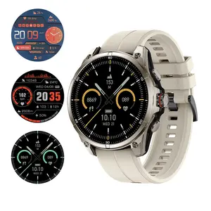 Smart Watch Waterproof 5ATM Sports Watch with Flashlight Compass 100+ Sports Modes Watches 24hour Heart Rate Monitoring Bluetooth Text Call Blood Oxygen/Blood Pressure/Sleep Monitor for Iphone Android Phones