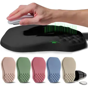 Raised  Pad Wrist Support with Bilateral Slope Memory  Mousepad for Wrist Rest and   11.8x7.9? Black