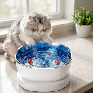 Ripple Motion Cat Drinking Fountain