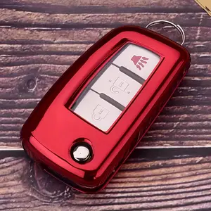 car bracket [Durable TPU Folding Key Case] Premium TPU Folding Key Case for Nissan - Stylish & Durable Protection for Models Including X-Trail, Qashqai, Sylphy, and More