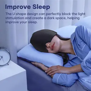 Migraine Relief Hat, Facial Cooling Gel Headband, Cold Compress Eye Mask, Blackout Sleep Mask, Face Cooling Product, Single Pack, Comfortable & Effective