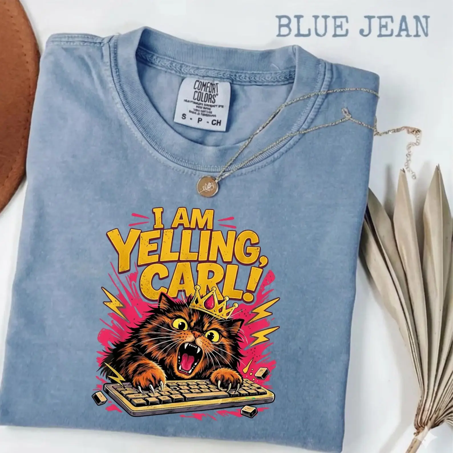 Comfort Colors , I Am Yelling Carl!, Funny Dungeon Crawler Carl T Shirt, Princess Donut Fan Tee, Gamer Cat Meme Shirt, Fantasy Book Graphic