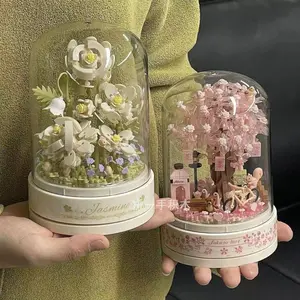 High-Quality Eternal Flower Building Block Decor, Premium Gift for Men Women Kids, Keeps Your Room Spring All Year Round