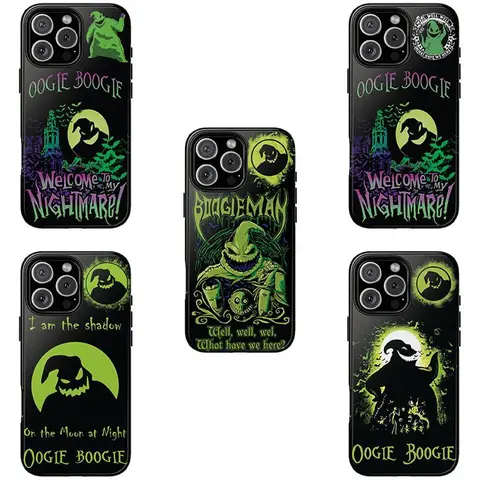 Oogie Boogie Nightmare Christmas 2-In-1 Phone Case - Soft TPU, Shock-Absorb Flex, Heavy Duty Protection, Safety, Durable Phone Accessories, Precise Cutouts, Screen Edge Rise - for iPhone 17/16/15/14/13/12 Pro/Plus, Samsung S25-S22, Ideal Birthday Gift