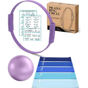 Pilates Ring,  Magic Pilates Rings, Lightweight & Durable Flexible Fitness Circle Exercise Equipment for Toning Arms, ,, Core,Yoga & Physical