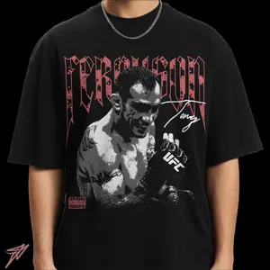 Tony Ferguson Oversized Tee |   Fighter Short-Sleeve T-Shirt, Workout Gear, Gift for   Fans, Sports Apparel, Casual Wear, Gym T-Shirt