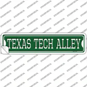 Texas Tech Alley Novelty Narrow Sticker Decal