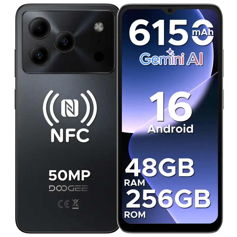 DOOGEE Note 56X Android 16, 6150mAh, 6.56