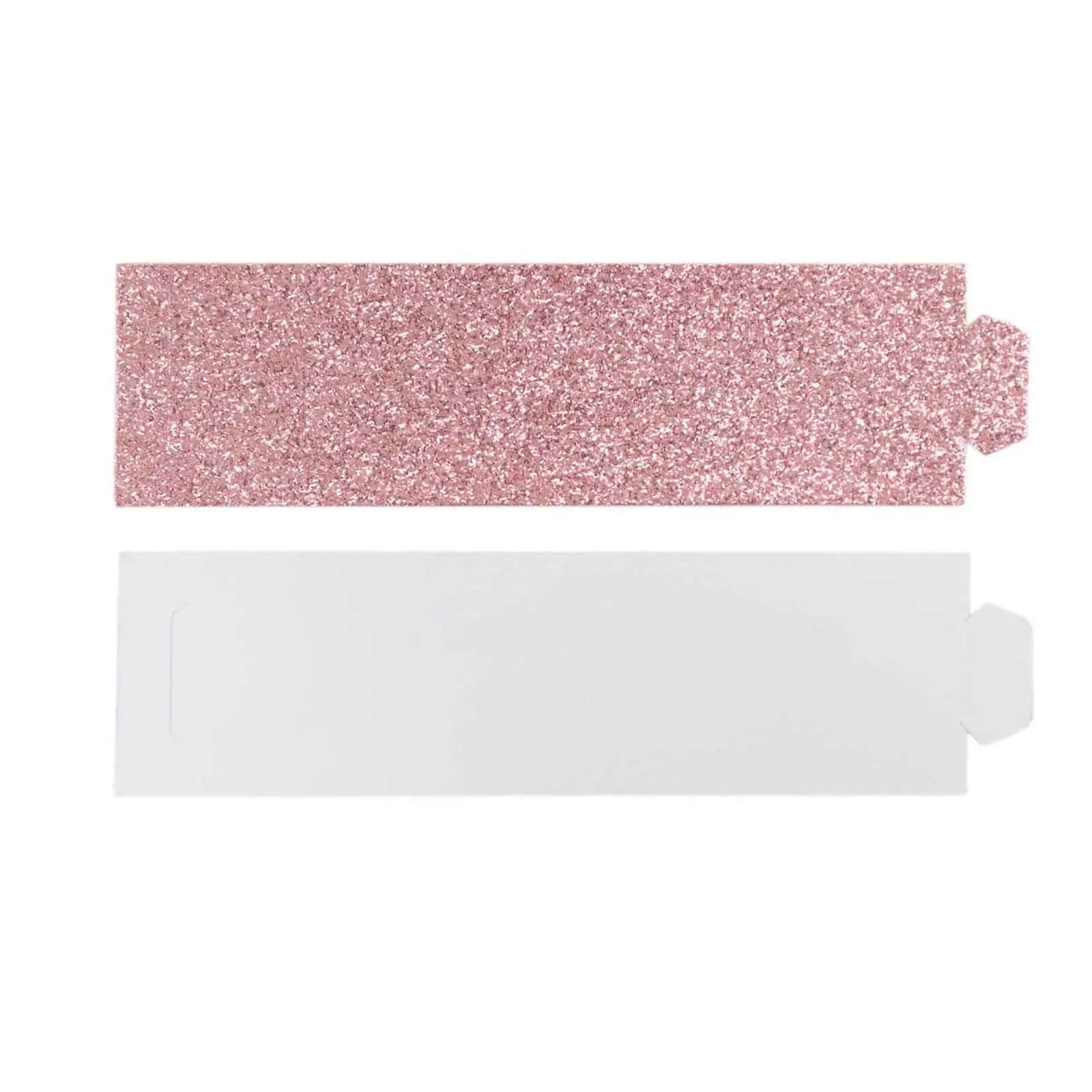 Rose Gold Shimmering Disposable Napkin Rings - 50-Pack, 1.5 in Round Disposable Tableware for Wedding, Bridal Shower Home Supplies, Glitter Finish