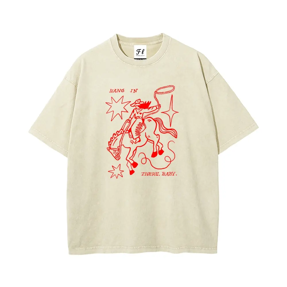 Men's Vintage Washed Cotton Graphic T-Shirt, Oversized Short-Sleeve Streetwear Top, Plus Size S-5XL, Shortsleeve