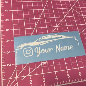 Dodge Charger Custom IG Tag Decal