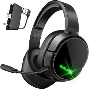 Wireless Gaming Headset for Xbox Series X | S, Xbox One, PS5, PC, Mac, Nintendo Switch, Bluetooth Over Ear Gaming Headphones with Noise Canceling Microphone, Surround Sound, Low Latency