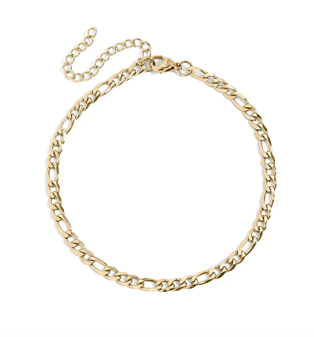 Bougie Figaro Effortlessly Bougie Bracelet - Gold Color, Adjustable Design, Elegant Chain Link Style