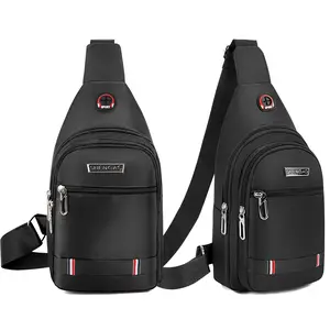 Multifunctional Sling Backpack, Lightweight Chest Bag for Travel and Hiking, 12.59×6.69 inches, One-Strap Backpack with Earphone Hole, Suitable for Travel, Outdoor, Hiking