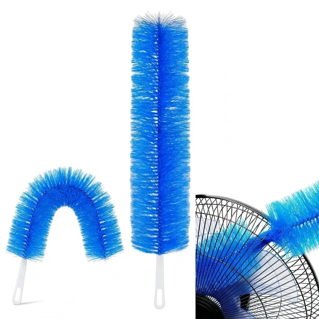 Fan cleaning brush, dust removal brush, cleaning brush, bendable microfiber head, reusable dust collector, washable, suitable for ceiling fan blades