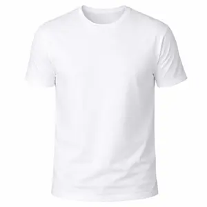 Men's Slim Fit White Round Neck T-shirt S-5XL 100% Pure Cotton Shoulder Drop Fashion Tee for Retro Horror Cartoon Themes