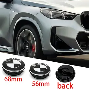 4PCS Floating Wheel Center Caps Compatible with BMW, 56mm 68mm Rotating Self-Leveling Hub Cap Emblems for 1 3 5 7 Series, X1 X3 X5 X6 X7, E46 E90 F30 G20 F10 G30 F15 G05