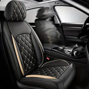 Universal Car Seat Covers PU Leather, Automotive Seat Covers, Seat Covers Cushion Car Seat Protector Mat, Fits Sedan Suv, Only 1 Front Seat Cover Included