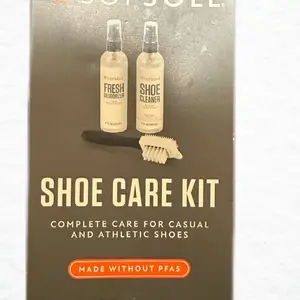 SOFSOLE Shoe Care Kit – Shoe Cleaner, Deodorizer & 4-Sided Brush for Sneakers