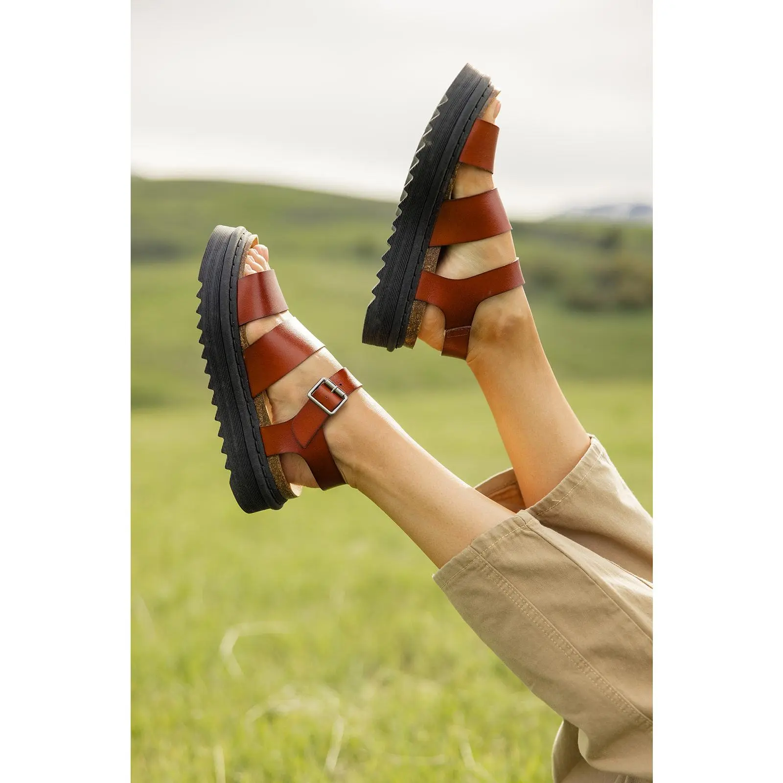 Martita Leather Platform Sandals