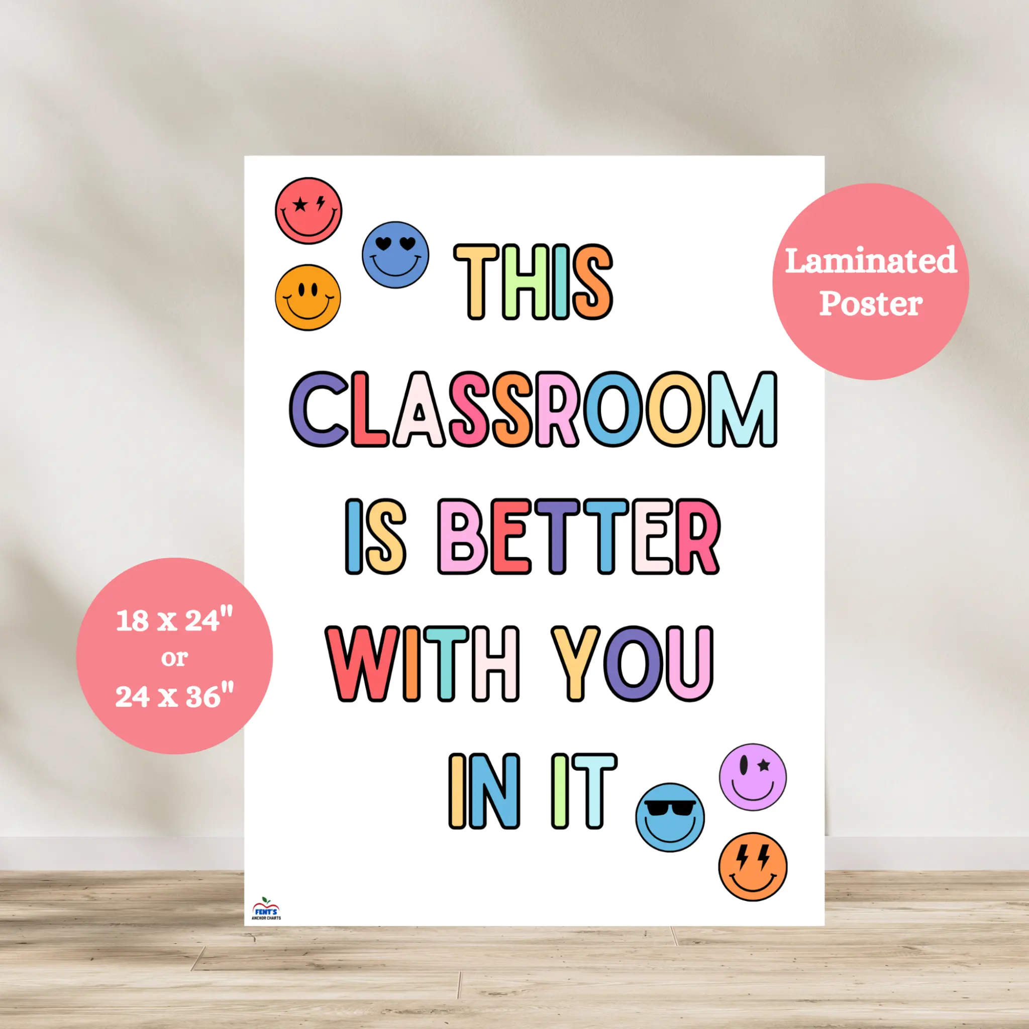 This Classroom is Better With You in It Poster | Inspiring Classroom Decor | Laminated Posters for Classroom