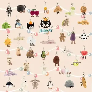 Jellycat Mini Plush Keychains – Stuffed Animal Keychains, Cute Animals, Fun Gift Ideas for Kids, Birthdays and Collectors, Keychains