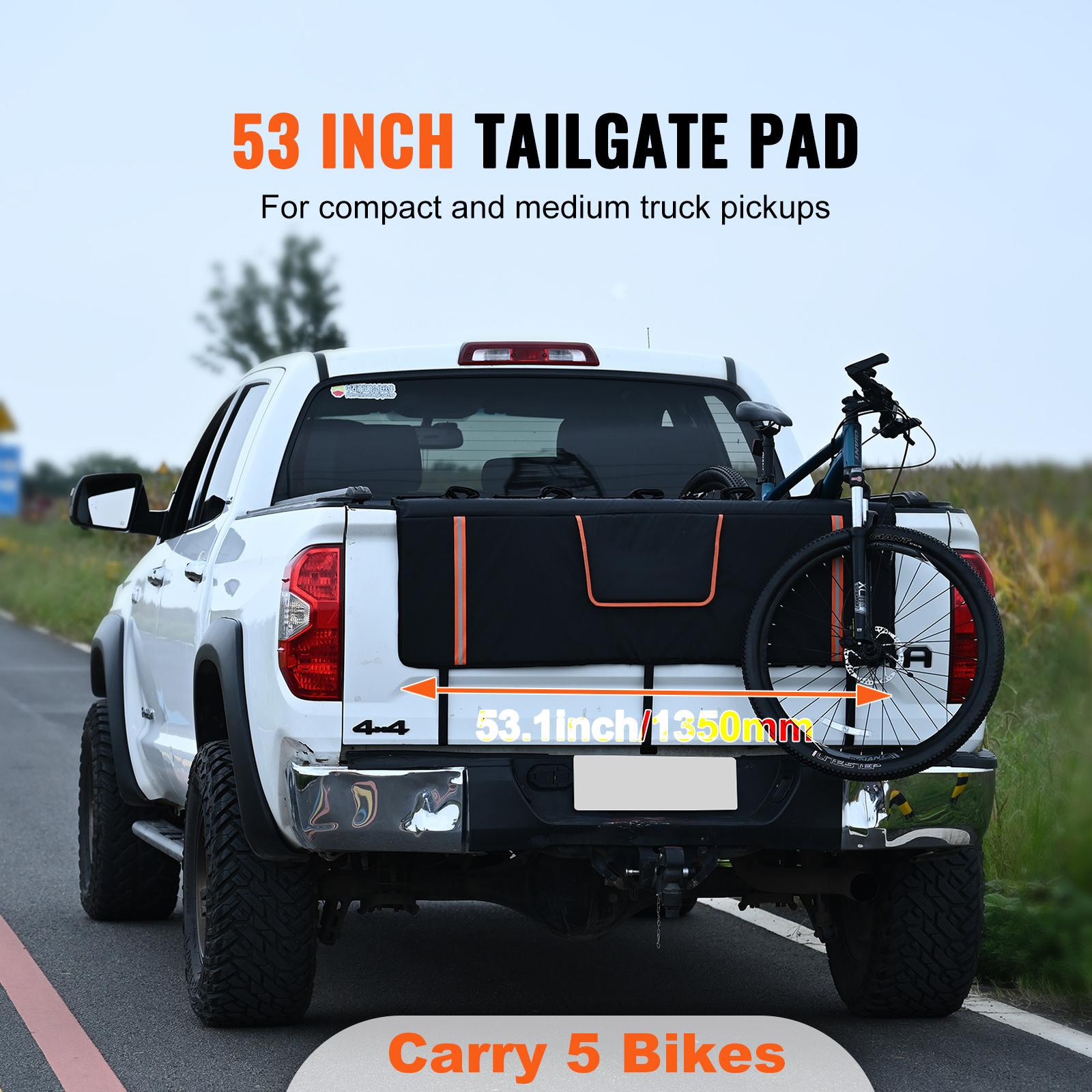 VEVOR 53-inch Tailgate Pad 5Bike Pickup Truck Bed Tailgate Pad Protector Cover