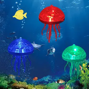 Solar Jellyfish Floating Pool Light LED Color Changing Pond Fountain Lamp for Bathrooms Pools Gardens Lawn Decoration Hanging Trees