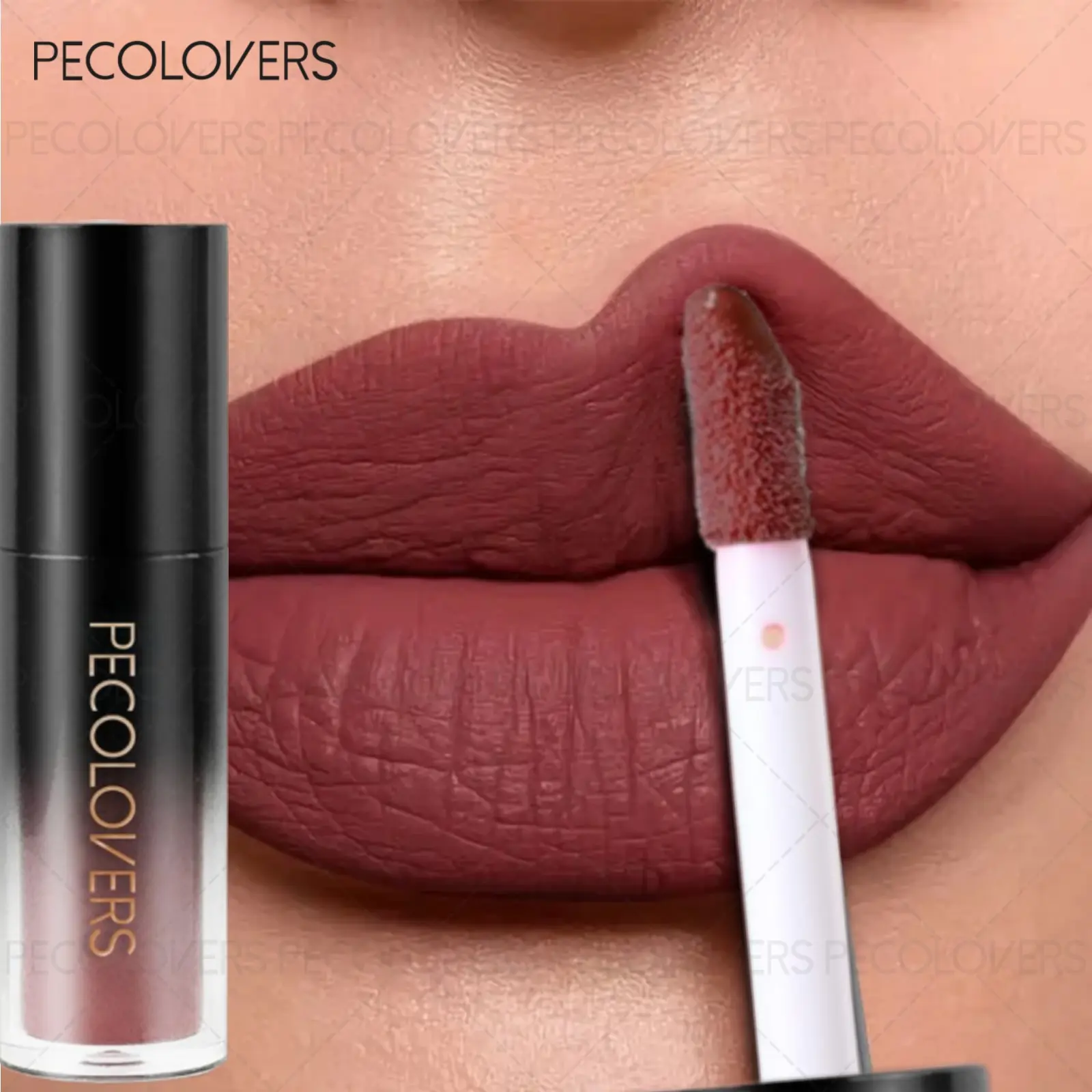 1PC Moisturizing Velvet Plumping Lip Gloss Long Lasting Sexy Red Plump Matte Liquid Lip Glaze Waterproof Non-stick Cup Lip Makeup Cosmetics, Hydrating Lipgloss Lipstick